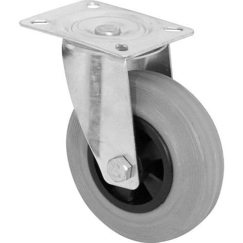 Grey Rubber Wheel 75mm