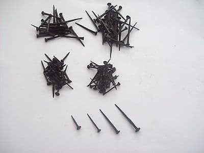 Hand Forged BlackSmith Traditional Old antique Vintage Rose Head Iron Deco Nail