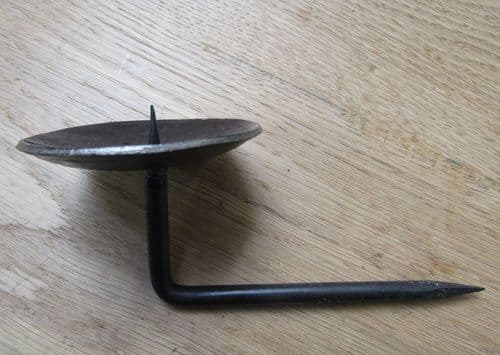 Hand Forged Candle Holder 6" Knock In