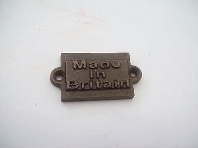 HAND FORGED IRON MADE IN BRITAIN PLAQUE SIGN BADGE FURNITURE MANUFACTURING ETC