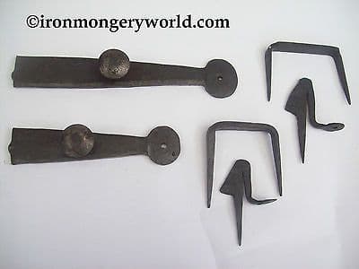 Hand made Forged Blacksmith Black antique Wrought Iron Cupboard Door gate Latch