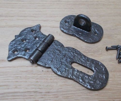 Hasp And Staple Antique Iron Cast Iron