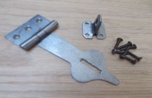 Hasp And Staple Spear Head Antique Iron