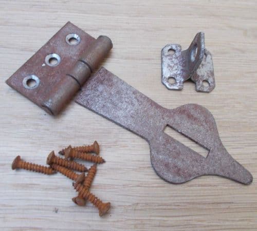 Hasp And Staple Spear Head Rust
