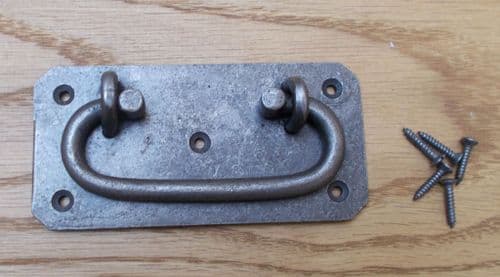 Heavy Cast Iron Chest Lifting Handle Antique Iron