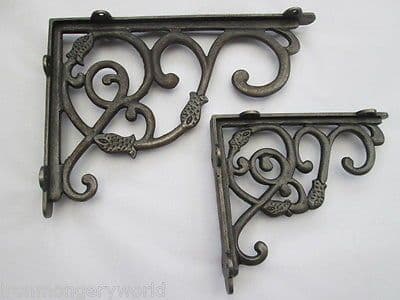 Heavy iron Vintage Old Ornate Shelf Support Book Sink Toilet Cistern Bracket