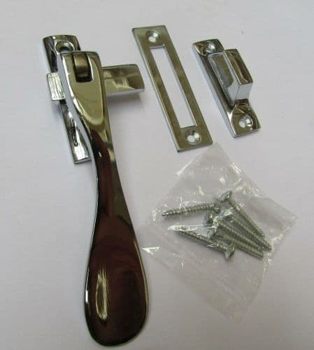 Hook & Mortice Fastener Dual Handed Polished Chrome