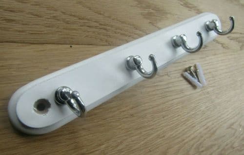 Key Hanger Tidy Chrome Hooks On White Board