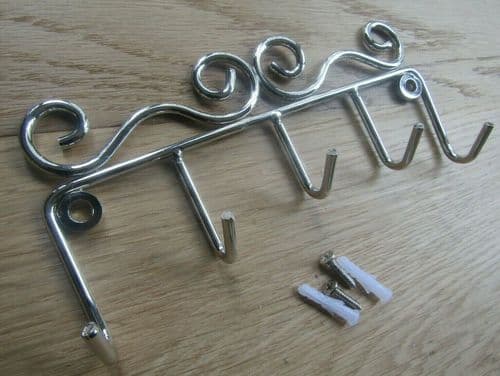 Key Hanger Tidy Polished Chrome Metal