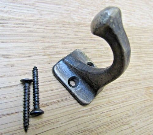 Key Robe Hook Antique Brass