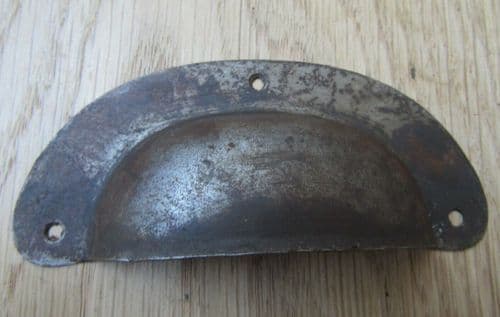 Large Steel Canet Cup Handle Rust