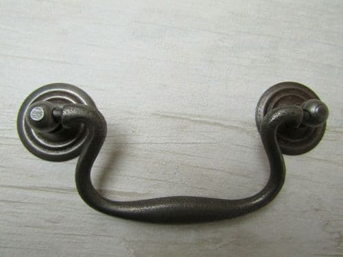 Large Swan Neck Pull Handle Antique Iron