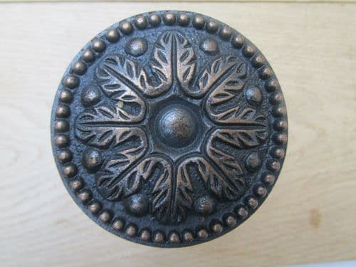 Leaf Curtain Hold Back Antique Copper