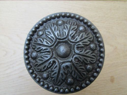 Leaf Curtain Hold Back Antique Iron