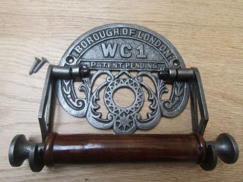 London Wc1 Toilet Roll Holder Antique Iron