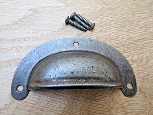 Lugged Pressed Steel Cup Pull Antique Iron