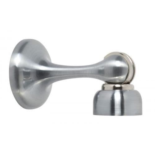 Magnetic Door Stopper Satin Steel