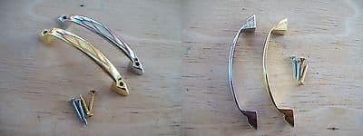 METAL FACE FIX CUPBOARD DRAWER CANET DOOR BOW D FURNITURE HANDLES