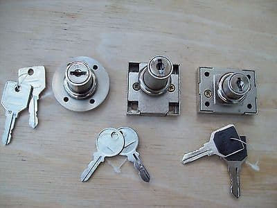 MULTI PURPOSE CUPBOARD CANET DRAWER DRESSER DESK MAILBOX ETC LOCK WITH 2 KEYS