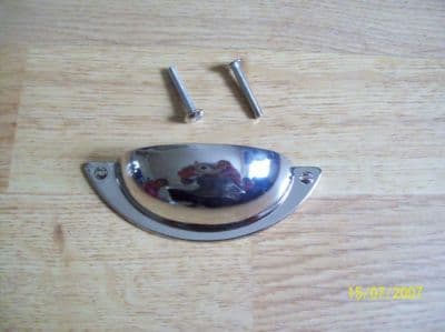 Nickel Shell Cup Drawer Canet Cupboard Pull Handles