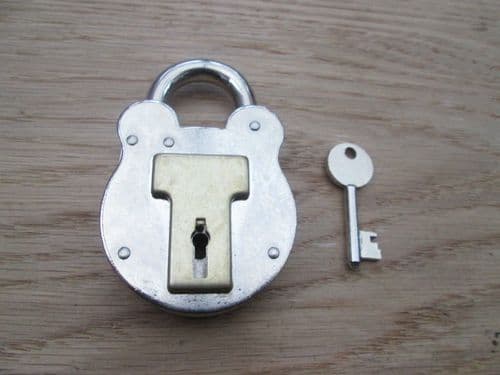 Old English Steel Padlock 80mm