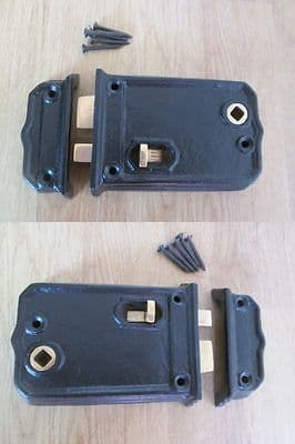 OLD ENGLISH VICTORIAN RETRO VINTAGE STYLE REEdit ProductION DOOR RIM LOCK LATCH SNIB