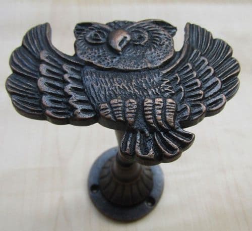 Owl Curtain Hold Back Antique Copper
