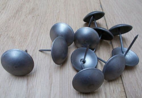 Pack Of 10 Door Studs 30mm Round Antique Iron