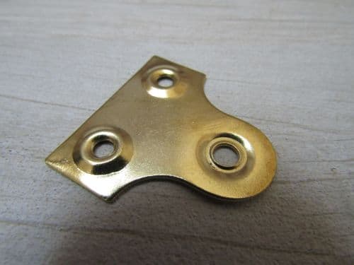 Pack Of 10 Picture Mirror Plates Brass 32mm Roundhead