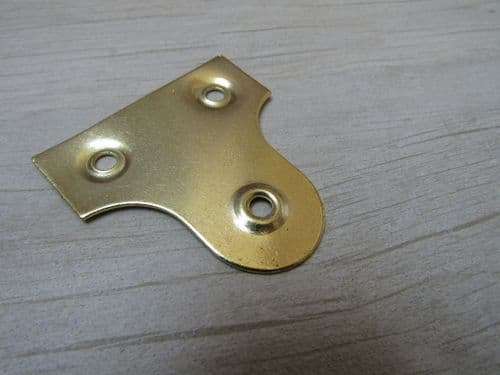 Pack Of 10 Picture Mirror Plates Brass 50mm Roundhead