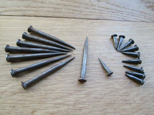 Pack Of 10 Rose Head Blacksmith Deco Nails 20mm