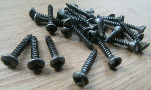 Pack Of 100 6G X 1.0 '' 3.5 X 25mm Pozi Antique Iron
