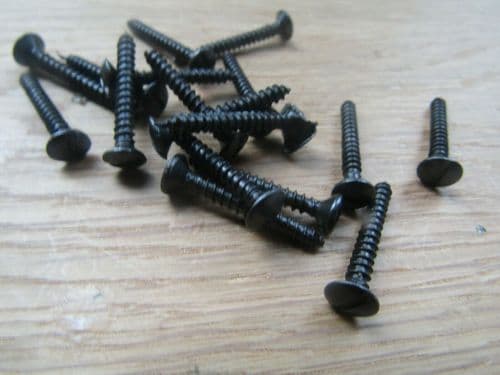Pack Of 100 6G X 3/4 '' 3.5 X 20mm Slotted Black