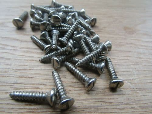 Pack Of 100 6G X 3/4 '' 3.5 X 20mm Slotted Chrome