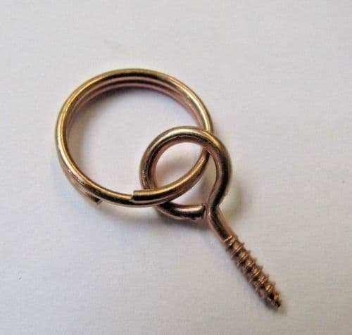 Pack Of 100 Picture Screw Split Rings Medium