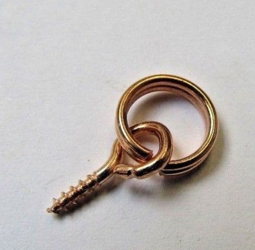 Pack Of 100 Picture Screw Split Rings Small