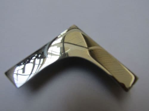 Pack Of 2 Military Chest Corner Polished Chrome