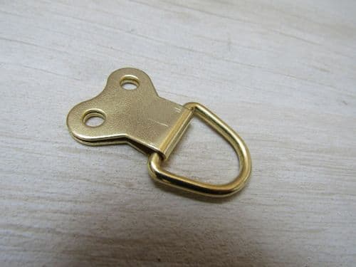 Pack Of 20 D Rings Large Double Brass Gold