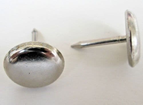 Pack Of 20 Nail In Furniture Floor Glides 12mm Chrome