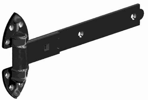 Pair Of 18" Reversible Gate Hinges Black