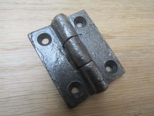 Pair Of 2" Plain Butt Hinges Antique Iron