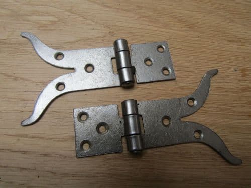 Pair Of Moustache Canet Hinges Antique Iron