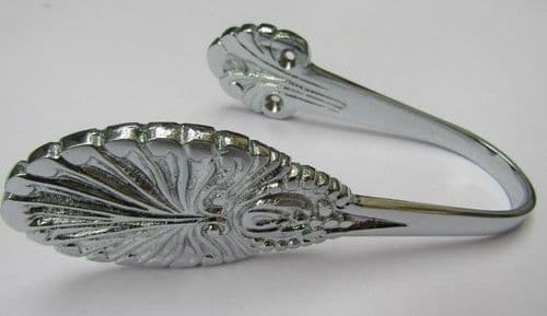 Pair Of Sunray Curtain Hold Back Polished Chrome