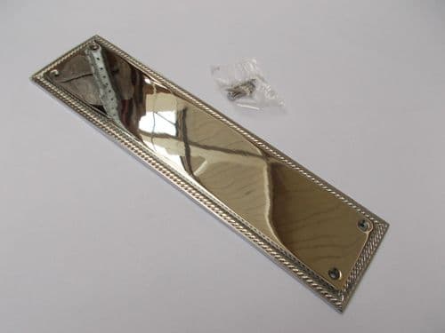Plain Georgian Polished Chrome Finger Plate