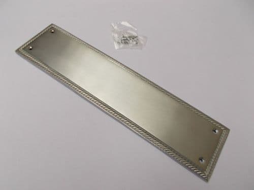 Plain Georgian Satin Chrome Finger Plate