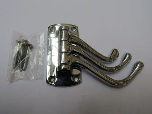 Plain Victorian Swivel Hook Polished Chrome