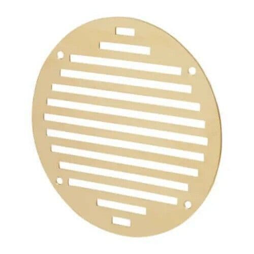 Polished Brass Slotted Air Vent 152mm Circular