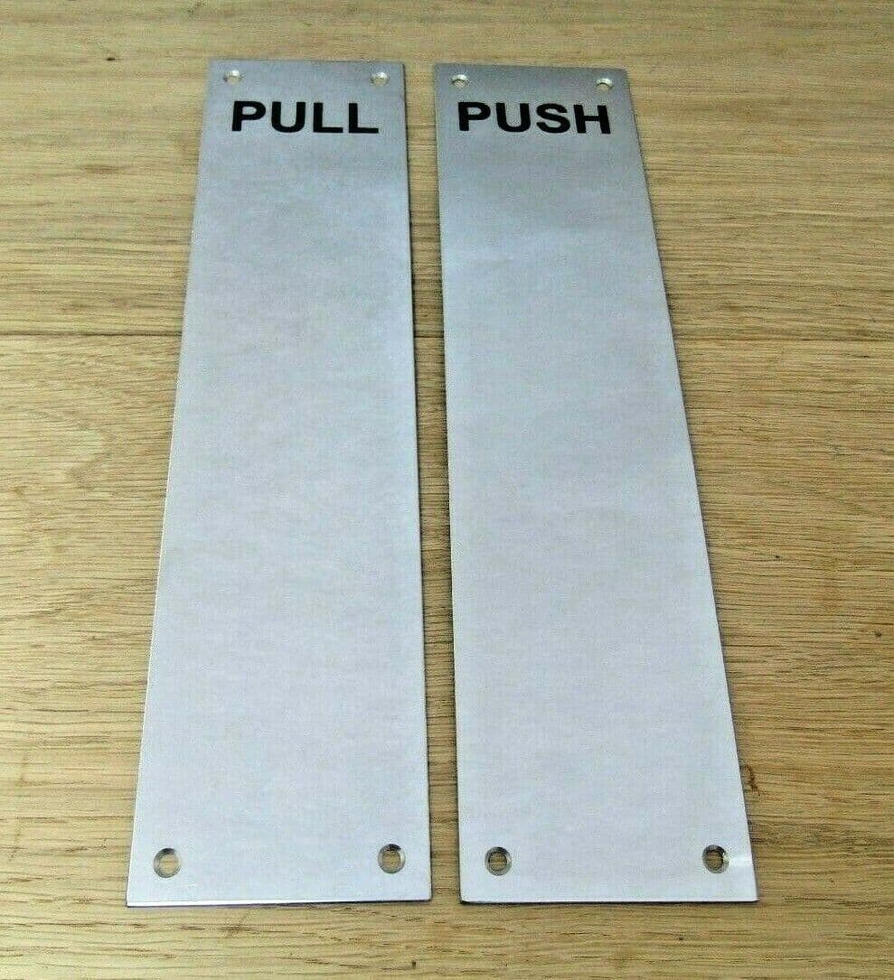 Polished Stainless Steel Pull Finger Plate