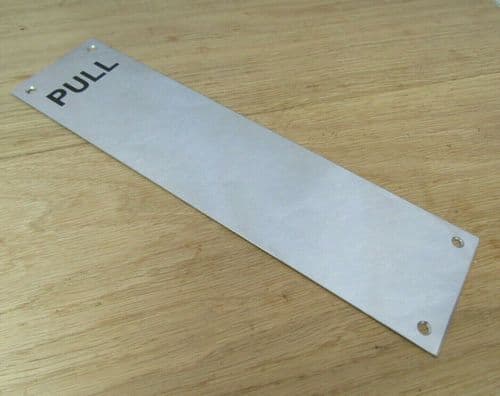 Polished Stainless Steel Pull Finger Plate