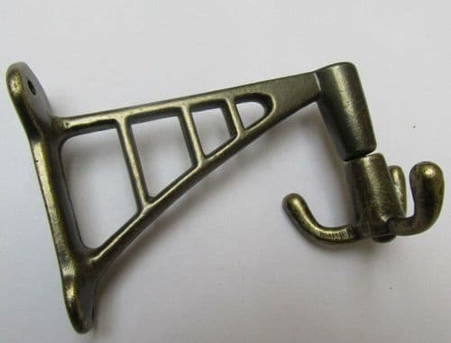 Projecting Swivel Hook Antique Brass